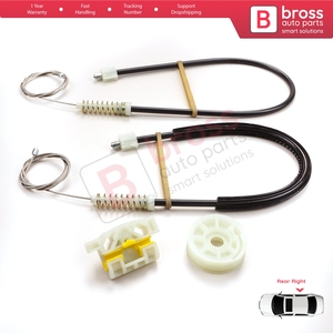 Kit de réparation de lève-vitre arrière droit BWR5096 pour Laguna MK3 X91 BT0/1 KT0/1 2007-2015 5 portes 827000001R - Product Image 3