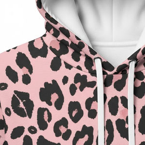 Sudaderas con Capucha de Estilo Hip Hop de Lujo para Hombre, Venta al por Mayor, Nuevo Diseño, Color Sólido, Lisas, con Estampado de Leopardo para Uso en Exteriores - Product Image 4