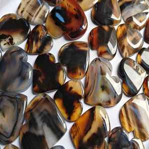 Lot de cabochons d'agate Montana de qualité supérieure, lot de cabochons de pierres précieuses d'agate Montana fantaisie, pierre précieuse d'agate unique pour les bijoux - Product Image 1
