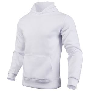 Sweats à capuche en tricot 100% coton de couleur unie pour hommes Sweat-shirt imprimé en relief et bouffant avec techniques brodées - Product Image 3