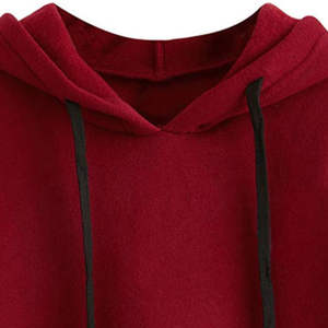 เสื้อฮู้ดเอวลอยลำลองของผู้หญิงมีฉลากตามสั่งสำหรับฤดูหนาว - Product Image 4