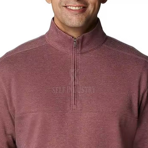 Sweat-shirt à demi-fermeture éclair de haute qualité avec meilleur design Vente en gros Sweat-shirts à demi-fermeture éclair avec logo personnalisé - Product Image 4