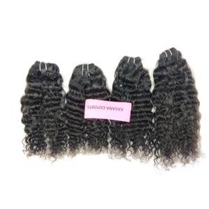 Extensions de cheveux humains indiens ondulés à cuticules alignées Double trame Ondes profondes Aucun traitement Vente en gros pour femmes noires - Product Image 3