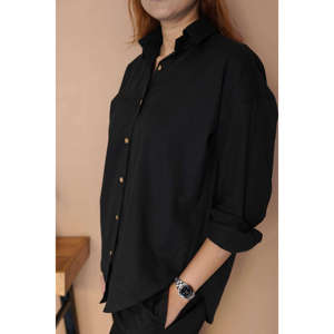 Power <b>Black</b> Crepe Coord Set - Product Image 6