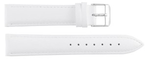 669 White Classic Genuine Luxury Leather Adjustable <b>Watch</b> Bracelet Strap Soft Light Breathable Bands Stainless Steel Smartwatch - Product Image 2