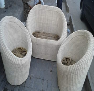 ชุดโซฟา5ที่นั่งพร้อมโต๊ะทำจากหวายเพื่อสิ่งแวดล้อมที่ปลอดภัยโดยผู้ผลิตอินเดีย - Product Image 4