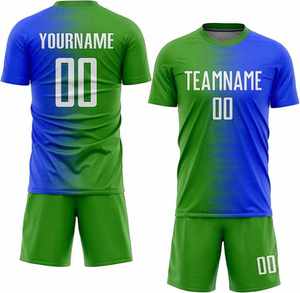 Kits d'entraînement de football de couleur dégradée personnalisés de haute qualité maillot de football et survêtement de quantité minimale de commande basse avec impression de nom pour les équipes - Product Image 6