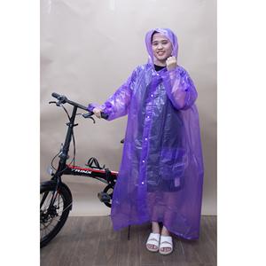 Commandes à quantité minimale de commande bas Imperméable à capuche PE Personnalisé Style de vêtements de pluie Imperméable Personne seule Origine colorée du Vietnam - Product Image 3