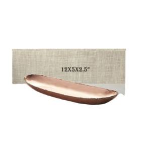 Fabuleux plateau de service sucré en aluminium fini cuivre parfait pour le stockage des aliments maison cuisine et restaurant vaisselle - Product Image 1