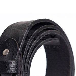 Cinturón Casual de Cuero Genuino INDEX, Hebilla de Metal, Diseño Duradero, Moldeado en una Sola Pieza, Color Negro - Product Image 5
