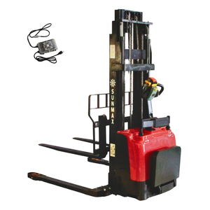 Stacker per Pallet completamente elettrico-157 altezza di sollevamento massima, capacità di 3300 libbre, gambe regolabili - Product Image 2
