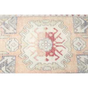 Vintage Small Rug, 1,4x2,<b>9</b> ft Turkish Rug, Red Southwestern Wool Rug - Product Image 4