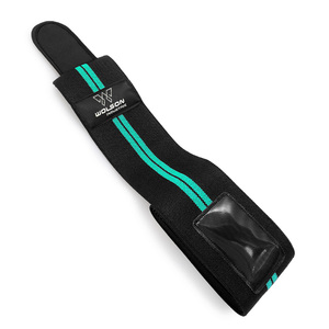 ผ้าพันเข่าสำหรับยกน้ำหนัก ฟิตเนส ยิม ผ้าไนลอนยืดหยุ่น สำหรับยกน้ำหนัก เพาเวอร์ลิฟติ้ง สำหรับทุกเพศ - Product Image 4