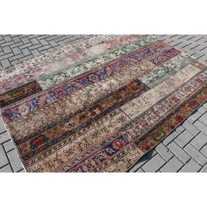 Alfombra Turca Vintage Grande de 5.9x8.1 pies (181x248 cm), Alfombra Azul con Estampado Animal - Product Image 2