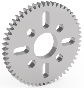 Engranaje de Aluminio de 54 Dientes para Montaje en Cubo (MOD 0.8, 4mm de Grosor, 14mm de Diámetro Interior) para Robots STEM, REV, WCP, FTC, FRC - Product Image 1