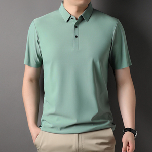 เสื้อโปโลผ้าฝ้ายโพลีเอสเตอร์ฤดูร้อนสำหรับผู้ชายเสื้อโปโลผ้าทอลายทแยงสำหรับผู้ชายและผู้หญิงเสื้อยืด2025 - Product Image 4