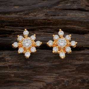 Boucles d'oreilles clous en zircon, design vintage religieux, tendance, flocon de neige, papillon, géométrique, pour cadeau de fête, avec diamant et perle, en alliage de zinc - Product Image 3