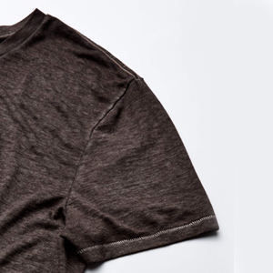 Venta al por mayor hombres ácido lavado camiseta Streetwear hip hop 100% algodón camisetas con logotipo personalizar camiseta de gran tamaño - Product Image 2