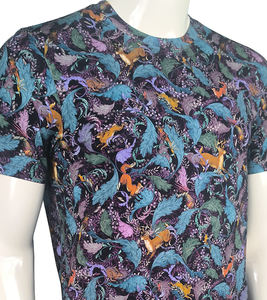 Camiseta de algodón 220 GSM de alta calidad con cuello redondo para hombre, diseño personalizado impreso Digital, venta al por mayor de proveedor de Bangladesh - Product Image 4