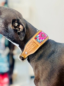 High Quality Premium Leather Dog Collar for Small Medium Large Dogs with Custom Engraving Name Tag Buckle for Strong Dogs - Product Image 3