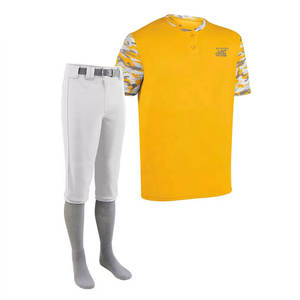 Uniforme de Béisbol Elegante para Hombres y Jóvenes con Pantalones y Número Personalizables en Múltiples Combinaciones de Colores - Product Image 1