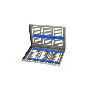 Boîte de désinfection dentaire Cassette de stérilisation en acier/Cassette d'instruments dentaires pour 20 instruments, plateau chirurgical - Product Image 2