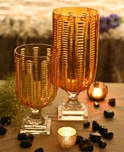 Pot de bonbons en verre taillé en cristal fait à la main Bougeoir élégant et lanterne avec un design unique - Product Image 1