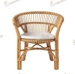 Silla de comedor de ratán vintage contemporánea, muebles de jardín para hoteles, villas, silla de Patio moderna, silla de jardín de comedor Bistro superior - Product Image 5