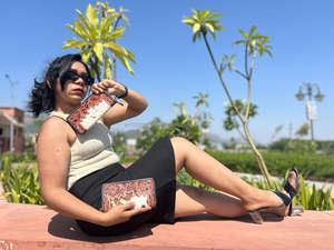 Bolso de mano de cuero de piel con pelo de estilo occidental Real para mujer, monedero diseñado, superventas, billetera única de cuero con estilo - Product Image 3