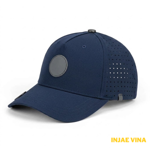 Gorra de malla unisex marrón de 5 paneles al por mayor, transpirable, ajustable, estilo casual, impermeable, deportiva, de color sólido - Product Image 3