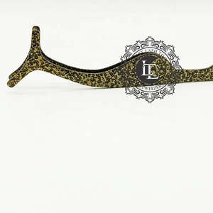 New Design Private Label Professional Eyelash Extension Tweezer Premium Quality Applicator Antique Powder Coating <b>Comb</b> On Bottom - Product Image 6