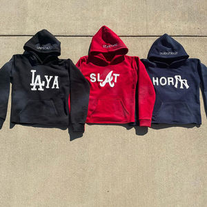 Sweat à capuche graphique funky pour hommes pull en coton Streetwear coupe ample avec motif d'art créatif - Product Image 4