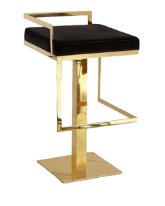 Tabouret chic en métal moderne du milieu du siècle avec un design peint artistique Bar élégant, salon et décor de houe de siège de ferme. - Product Image 3