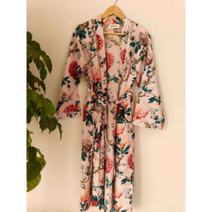 Robe rose Botanic Bae avec ceinture - Robe de plage pour femme - Product Image 2