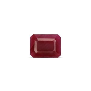 Pierre précieuse en rubis non montée, 6,85 carats, taille émeraude, taille ovale, taille coussin, taille poire, créée en laboratoire, traitement poli à la chaleur, hauteur 8 mm - Product Image 1