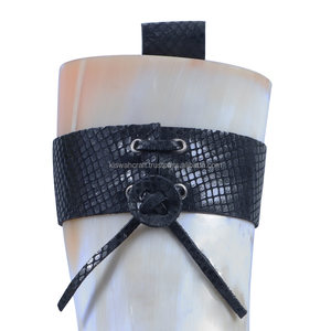 Cuerno Vikingo para Beber, Ecológico, Estilo Animal, Hecho a Mano, Seguro para Alimentos, Cuerno de Buey Genuino con Soporte de Cuero, Decoración para Bodas - Product Image 5
