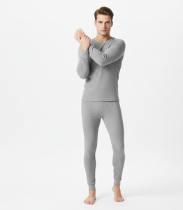 Combinaison thermique isolante StoneLayer pour homme, grise, douce, manches longues, respirante, ensemble de vêtements d'hiver - Product Image 2