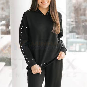 Sweat-shirts pour femmes de haute qualité, streetwear, avec strass, vêtements d'hiver, sweat-shirts pour femmes avec strass, sweat-shirts en coton et polyester sur mesure - Product Image 5