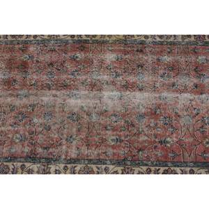 Alfombra de lana hecha a mano clásica roja y azul de 3,5x6,6 pies, alfombras rectangulares turcas de área grande, látex abstracto de 10mm de espesor para uso en el pasillo - Product Image 5