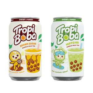 Bán Buôn 330Ml Đóng Hộp Bong Bóng Sữa Boba Trà Đồ Uống Và Toppings Ngọc Trai Đen Hot Bán Miễn Phí Mẫu Miễn Phí Thiết Kiện-OEM/Odm - Product Image 1