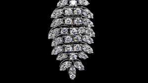 Boucles d'oreilles pendantes avec diamants de culture |   Bijoux de créateur - Product Image 4