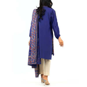 ชุด2023 3ชิ้นสำหรับผู้หญิงชุดปาร์ตี้ผ้าฝ้ายแนวปากีสถานชาลวาร์คอตตอน - Product Image 3