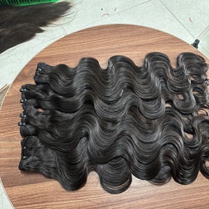 Cabello Remy Vietnamita HD para Cierre, 100g, Doble Trama a Máquina, Venta al por Mayor, Estilo Ondulado Caliente Personalizado - Product Image 2