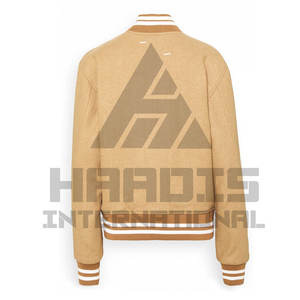 Chaquetas universitarias de la más alta calidad de talla grande al por mayor chaquetas universitarias en blanco chaqueta universitaria lisa con logotipo personalizado para hombres - Product Image 2