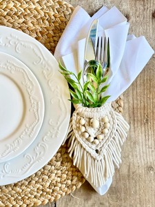 Rond de serviette en macramé fait à la main écologique le plus vendu pour la décoration de table de fête Qualité supérieure au prix de gros Inde - Product Image 3