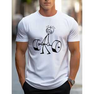 เสื้อยืดผู้ชายดีไซน์ใหม่ ผ้าฝ้าย 100% ขนาดมาตรฐาน รับผลิตตามแบบ OEM ขายส่ง - Product Image 1