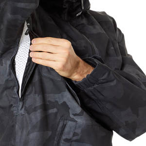 Chaqueta cortavientos de diseño personalizado de alta calidad con cuello con capucha Color sólido Ropa de calle Cortavientos - Product Image 5