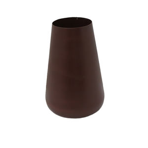 Vaisselle Vase à fleurs décoratif en fer pour la décoration de la maison et du mariage Vase en métal Couleur gris foncé Fait à la main en vrac - Product Image 2