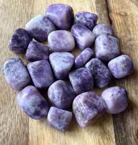 Lapidolita piedra caída 100 por ciento de piedras preciosas naturales piedra curativa terapia energía piedra regalos para uso espiritual - Product Image 2