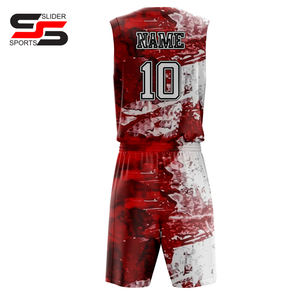 Vente en gros de maillots de basket-ball personnalisés Maillot de basket-ball avec logo par sublimation Ensemble de maillots de basket-ball - Product Image 2